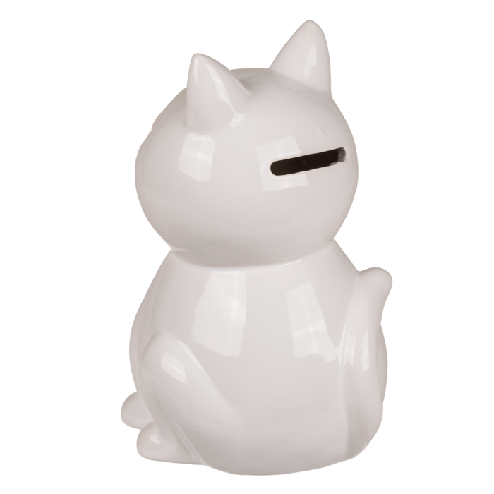 Spardose mit Schloss, Katze, ca. 16 cm,