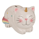 Spardose mit Schloss, Unicorn Cat, ca. 17 x 12 cm,