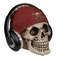 Spardose, Totenkopf mit Fischermütze &