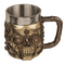 Bierkrug, Cyborg Skull, mit Edelstahleinsatz,