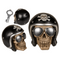 Spardose mit Schloss, Totenkopf mit Sonnenbrille &