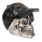 Spardose mit Schloss, Totenkopf mit Basecap,