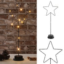 LED Stern auf Fuß, schwarz, kl., ca.51cmH