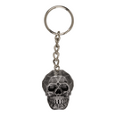 Metall-Schlüsselanhänger, Metallic Skull,