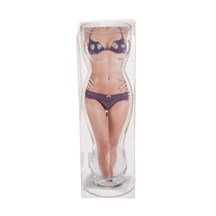 Trinkglas, Frauentorso, für ca. 500 ml,