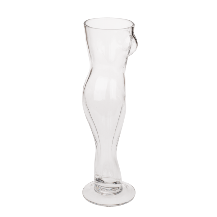 Trinkglas, Frauentorso, für ca. 500 ml,