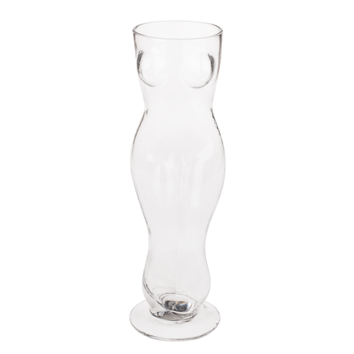 Trinkglas, Frauentorso, für ca. 500 ml,