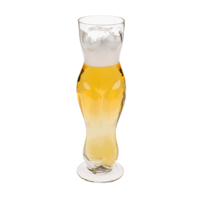 Trinkglas, Frauentorso, für ca. 500 ml,