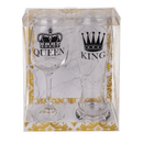 Trinkglas, King & Queen, für ca. 600 & 430 ml,