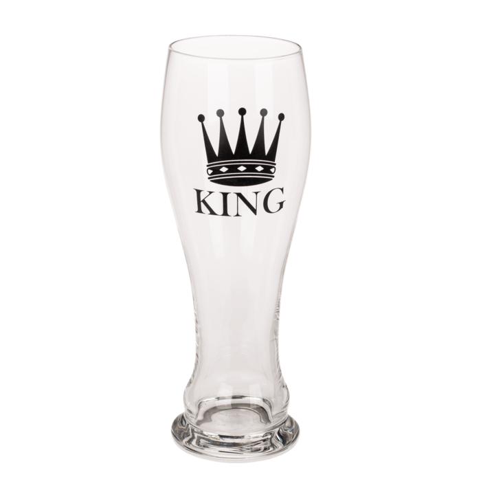 Trinkglas, King & Queen, für ca. 600 & 430 ml,