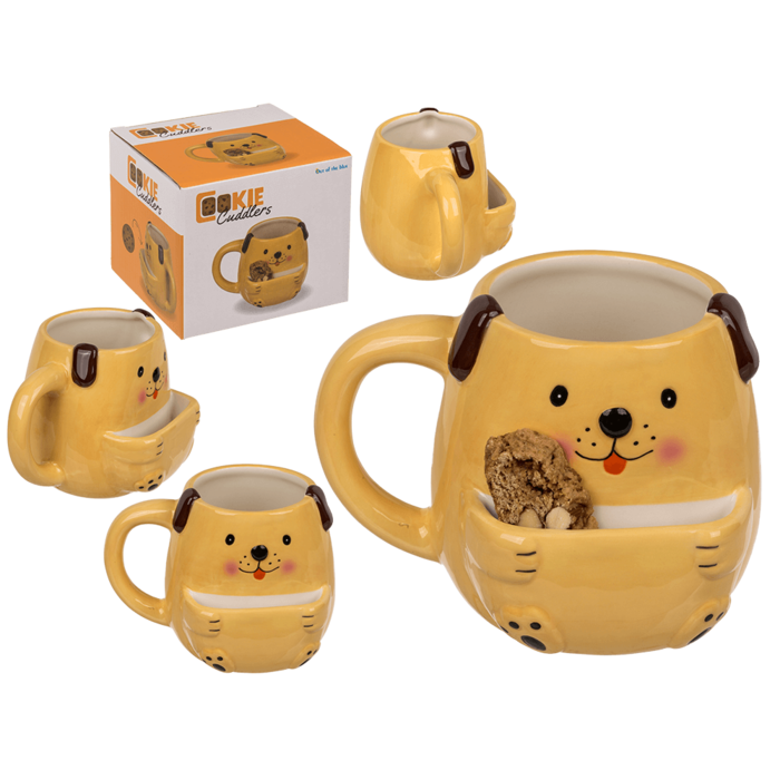 Dolomite-Becher mit Keksfach, Hund,