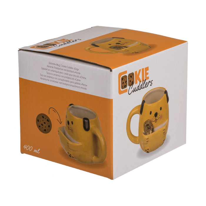 Dolomite-Becher mit Keksfach, Hund,