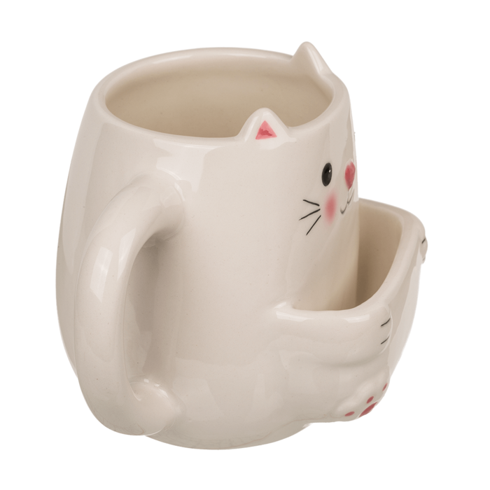 Dolomite-Becher mit Keksfach, Katze,
