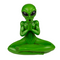 Aschenbecher, Yoga Alien, ca. 13,5 cm,