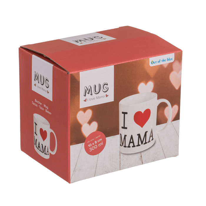 Becher, I love Mama, ca. 10 x 8 cm,