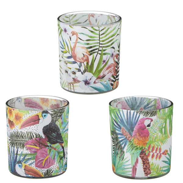 Windlicht, Tropical, 3/s, ca. 8cmH