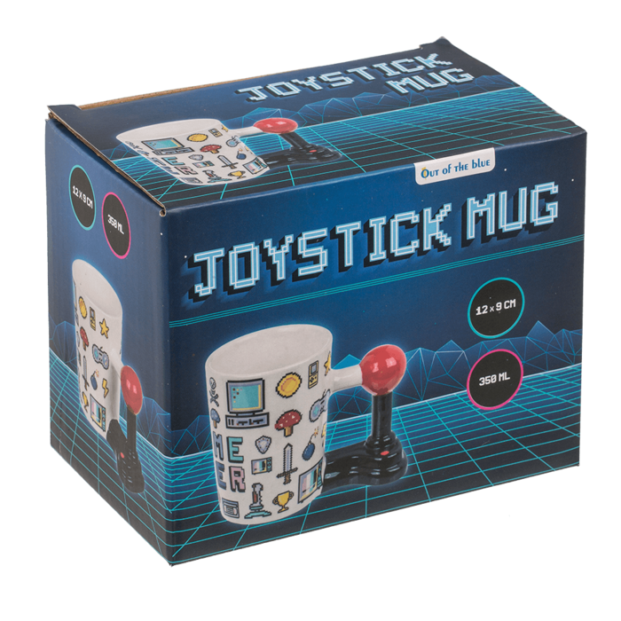 Becher, Game Over mit Joystickgriff,