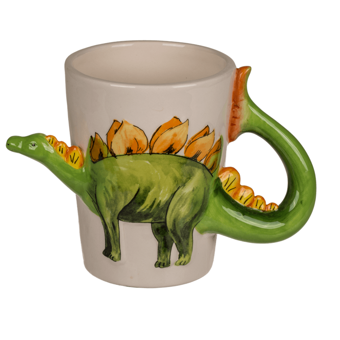 Becher, Dinosaurier, ca. 15 x 8 cm,