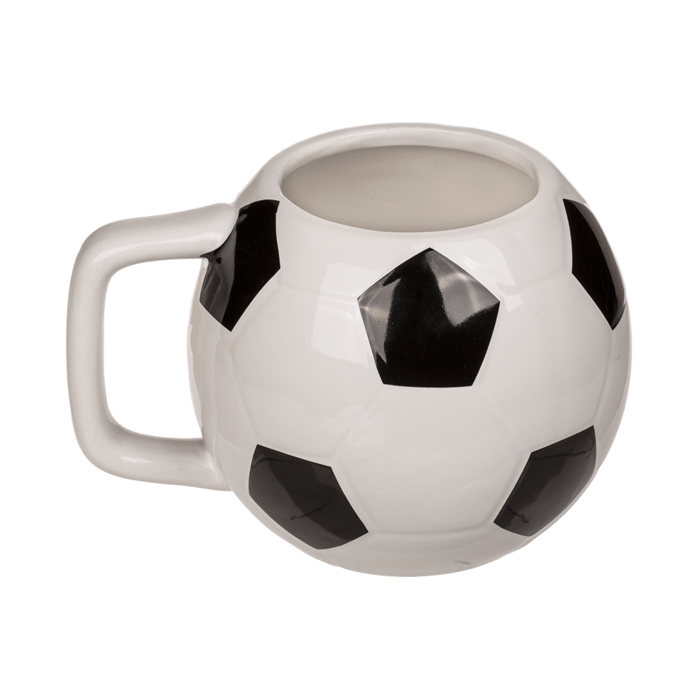 Becher, Fußball, ca. 12 x 9 cm,