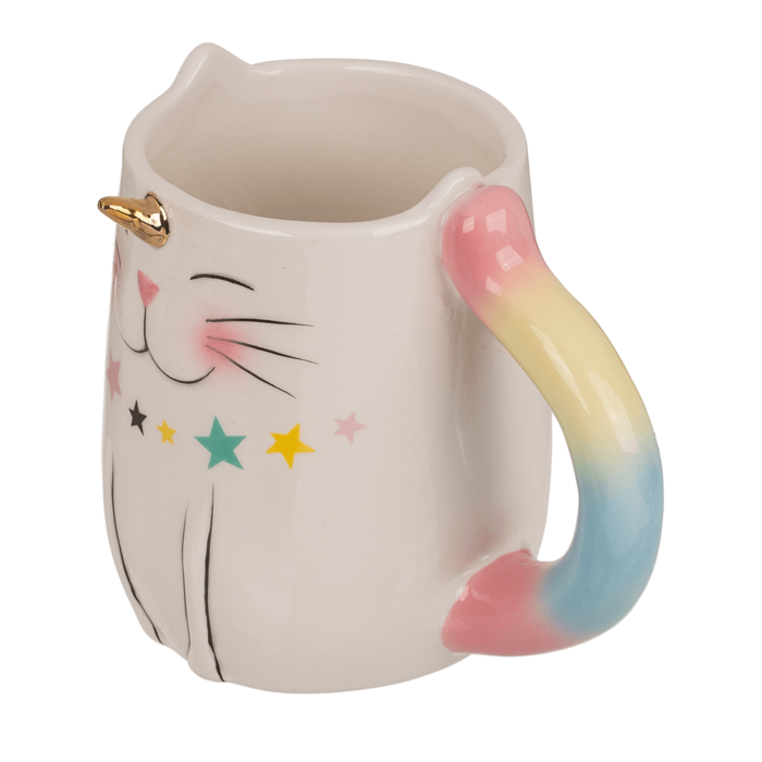 Becher, Unicorn Cat, ca. 13 x 9 cm,