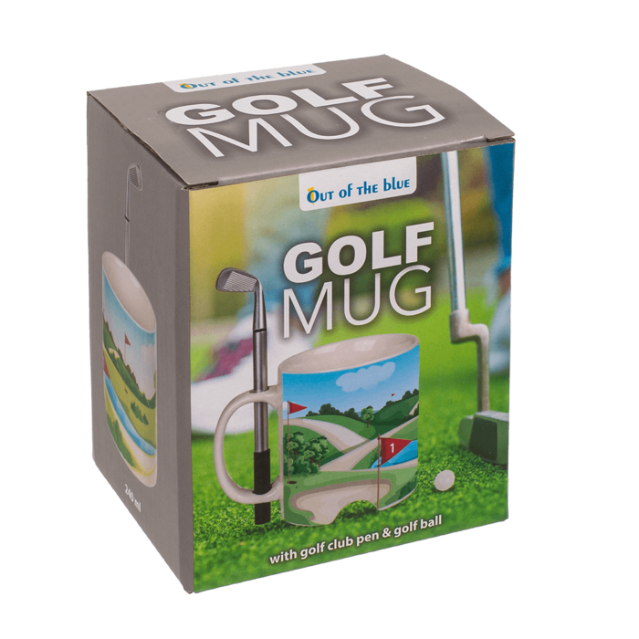 Becher, Golfplatz, mit Kugelschreiber