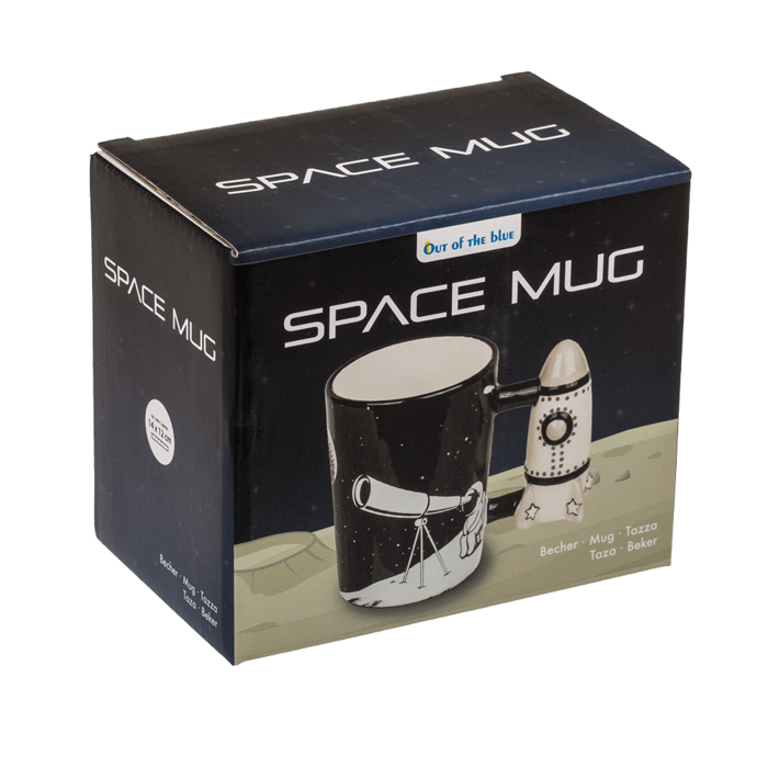 Becher, Astronaut mit Raketengriff,