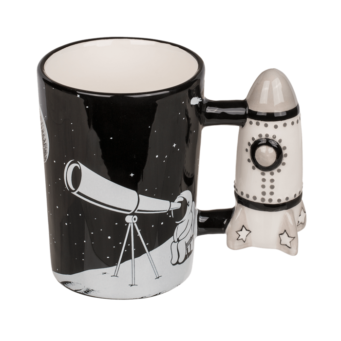 Becher, Astronaut mit Raketengriff,