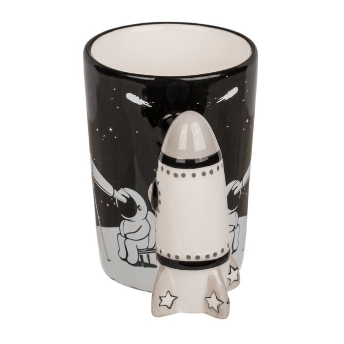 Becher, Astronaut mit Raketengriff,