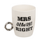 New Bone China-Becher, Mr Right & Mrs Always Right