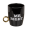 New Bone China-Becher, Mr Right & Mrs Always Right