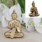 Buddha, gold glänzend, sitzend, S, ca. 10cmH
