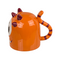 Becher, Monster, verkehrt herum, orange,