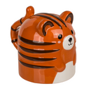 Becher, Tiger, verkehrt herum, ca 12 x 14 cm,