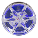 Wanduhr, Felge, mit blauer LED, D: ca. 27 cm,