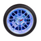 Wanduhr, Reifen, mit 16 LED, D: ca. 35 cm,