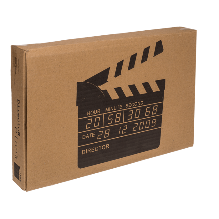 Wecker mit Digitaluhr & Datumsanzeige, Filmklappe,