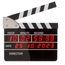 Wecker mit Digitaluhr & Datumsanzeige, Filmklappe,