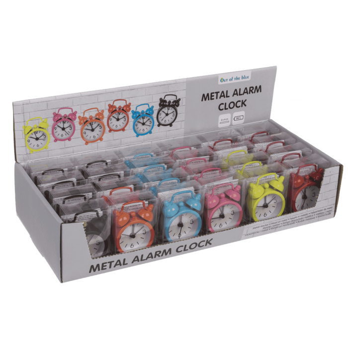 Metall-Wecker, Colours (inkl. Batterie)