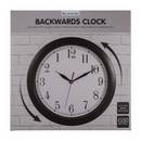 Wanduhr, Rückwärtslauf, D: ca. 29 cm,