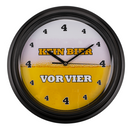 Wanduhr mit Sound, Kein Bier vor 4, D: ca. 32 cm,