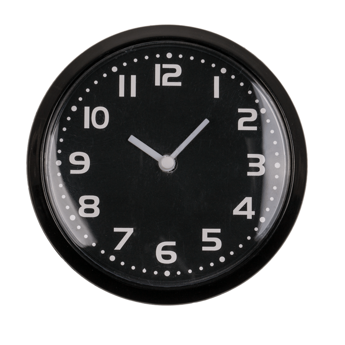 Uhr mit Magnet, Pure Colours, ca. 8 cm,