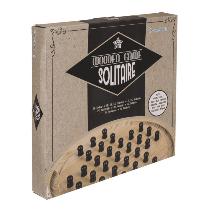 Holz-Brettspiel, Solitaire, D: ca. 28,5,