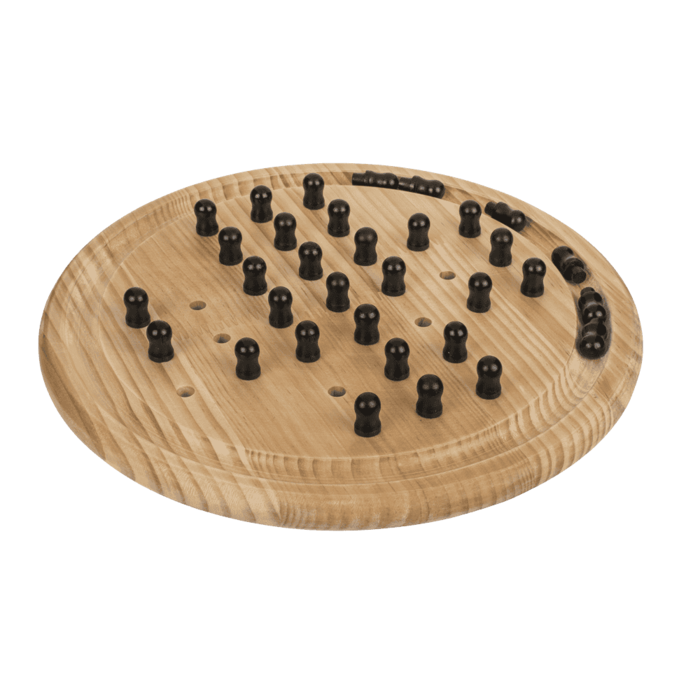 Holz-Brettspiel, Solitaire, D: ca. 28,5,