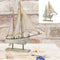 Segelboot, natur/grau, kl., ca.35cmH