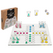Glas-Trinkspiel, Ludo, mit 16 Gläsern & 2 Würfeln,