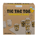 Glas-Trinkspiel, Tic Tac Toe, mit 9 Gläsern,