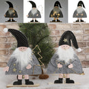 LED Santa Filz stehen auf Holzfuß, 2/s, ca.37cmH