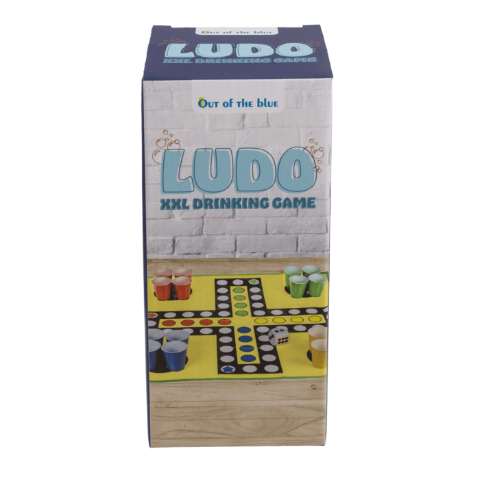 XXL-Trinkspiel, Ludo, mit 16 Trinkbechern,