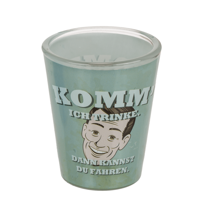Shooter-Gläser, Sprüche, für ca. 60 ml,