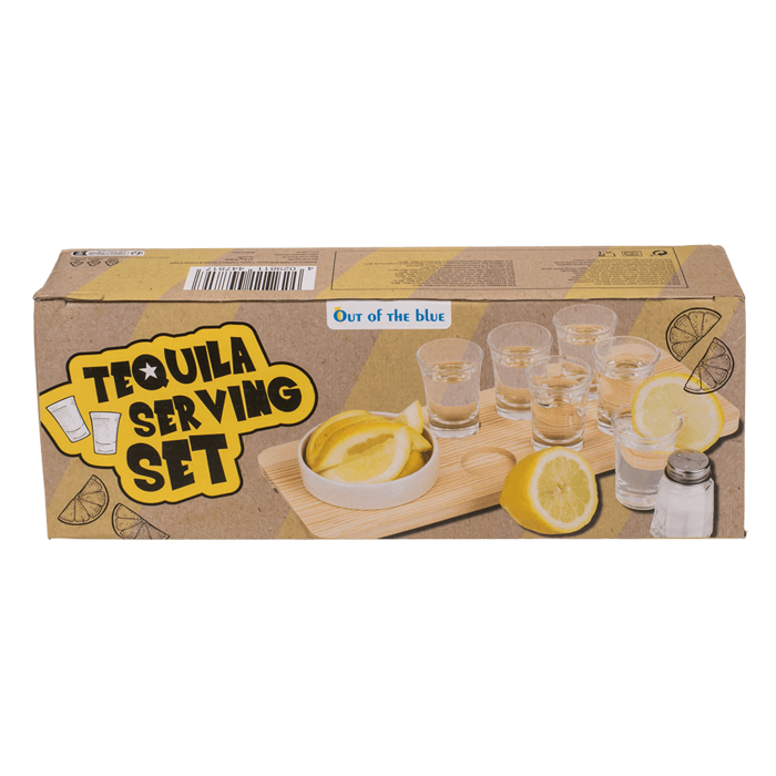 Tequila-Servier-Set, 9-teilig